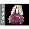 Image 1 : 8.09 ct Ruby & Diamond Pendant 14kt Gold