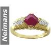 Image 1 : 1.47 ct Ruby & Diamond Ring 14kt Gold