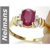 Image 1 : 1.63 ct Ruby & Diamond Ring 14kt Gold