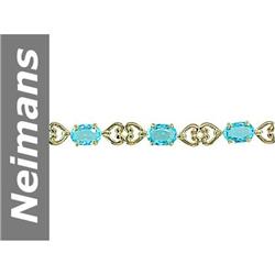 7.25 ct Apatite Bracelet 14kt Gold