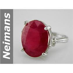 Classic 14.01 ct  Rare Ruby & Diamond Ring 14kt Gold