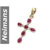 Image 1 : 1.15 ct Ruby & Diamond Pendant 14kt Gold
