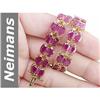 Image 1 : 38 ct Ruby Bracelet 14kt Gold