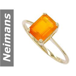 1.09 ct Fire Opal Ring 14kt Gold