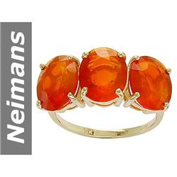 5.7 ct Fire Opal Ring 14kt Gold
