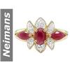 Image 1 : 1.25 ct Ruby & Diamond Ring 14kt Gold