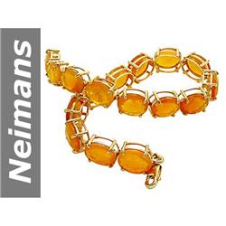 32.3 ct Fire Opal Bracelet 14kt Gold
