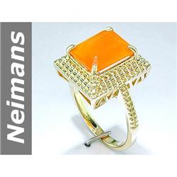 2.5 ct Fire Opal Ring 14kt Gold