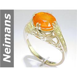 1.7 ct Fire Opal Ring 9kt Gold