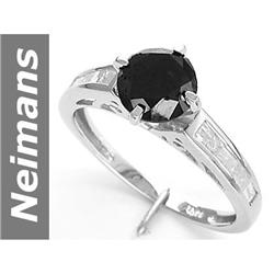 1.91 ct Black & White Diamond Ring 14kt Gold