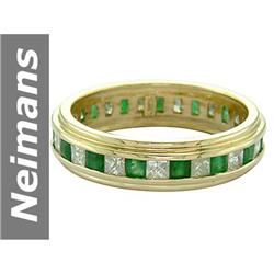 2.00 ct Emerald & Diamond Ring 14kt Gold