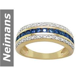 0.78 ct Sapphire & Diamond Ring 14kt Gold