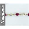 Image 1 : 5.67 ct Ruby & Diamond Bracelet 14kt Gold