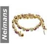 Image 1 : 4.66 ct Ruby & Diamond Bracelet 14kt Gold