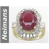 Image 1 : 8.44 ct Ruby & Diamond Ring 14kt Gold