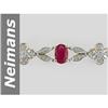 Image 1 : 4.93 ct Ruby & Diamond Bracelet 14kt Gold