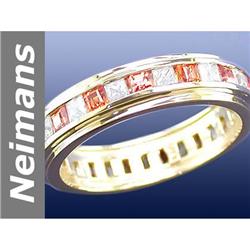 2.7 ct Songea Sapphire & White Sapphire Ring 14kt Gold