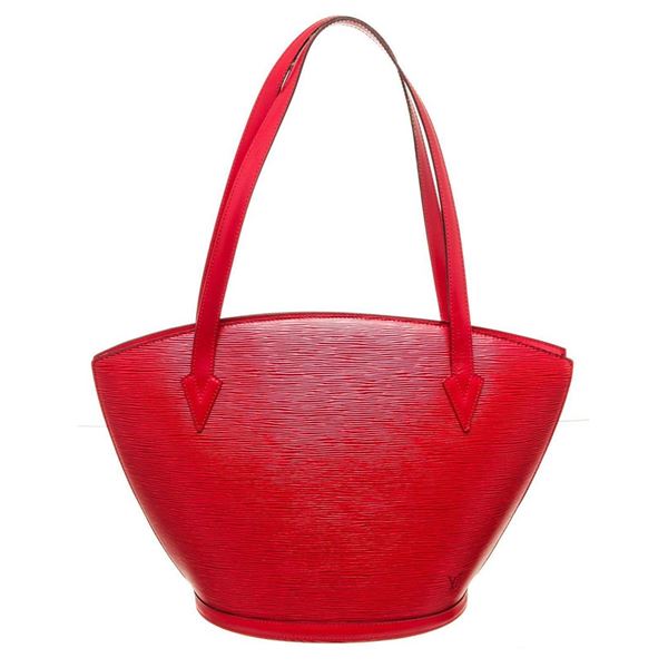 Louis Vuitton Red Epi Leather St Jacques GM Shoulder Bag