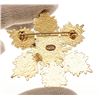 Image 4 : Chanel Gold CC Snowflake Crystal Charm