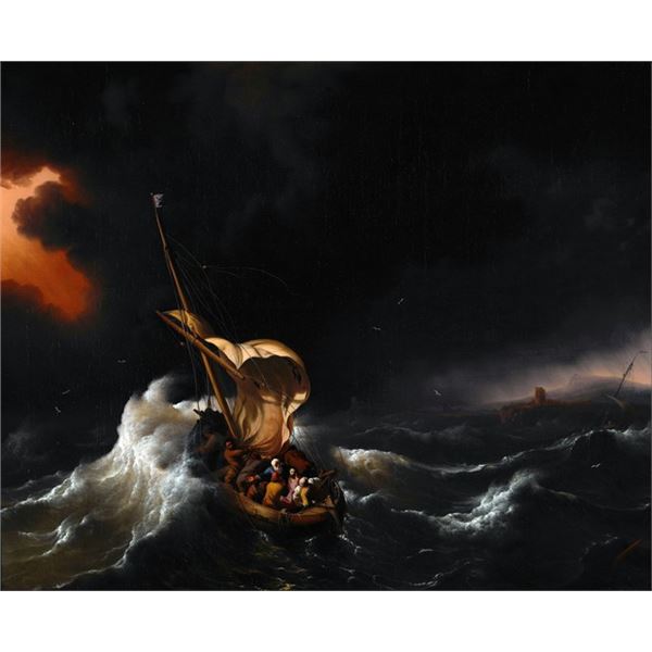 Ludolf Backhuysen - Christ in the Storm on the Sea of Galilee