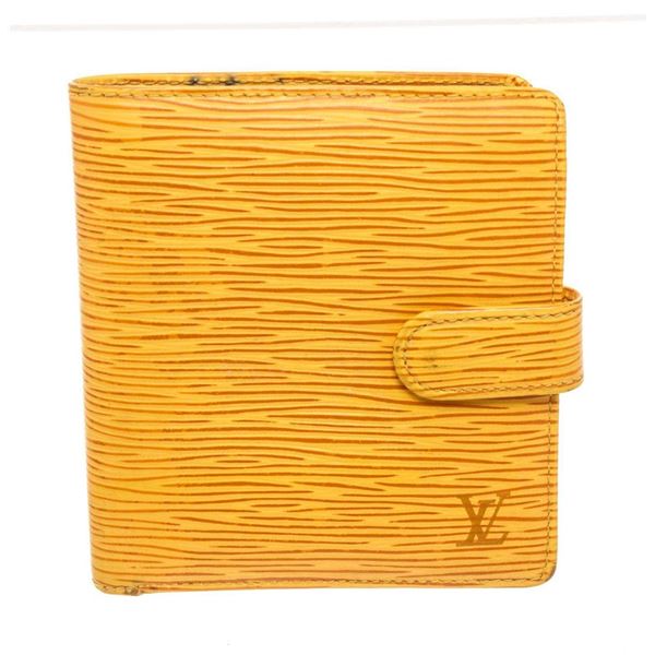 Louis Vuitton Yellow Epi Leather Bifold Wallet
