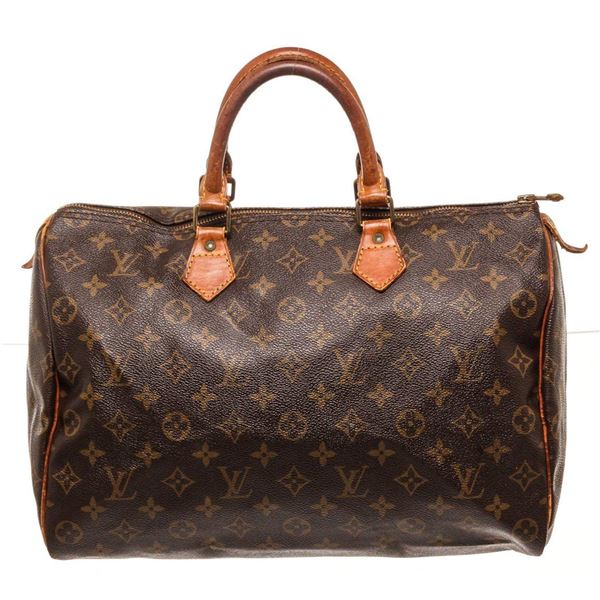 Louis Vuitton Brown Speedy 35cm Satchel Bag