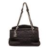 Image 1 : Chanel Black Caviar Leather Chain Shoulder Bag