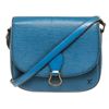Image 1 : Louis Vuitton Blue Epi Leather St. Cloud MM Crossbody Bag