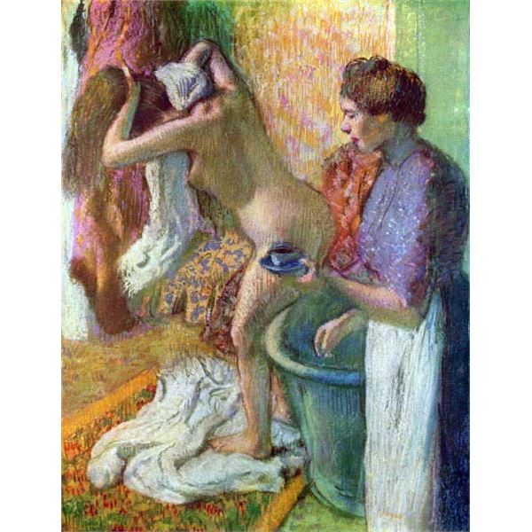 Edgar Degas - After Bathing #1