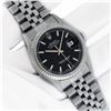 Image 3 : Rolex Mens Stainless Steel Datejust With Factory Black Index Dial With Rolex Box