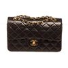 Image 1 : Chanel Black Lambskin Flap Shoulder Bag