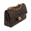 Image 2 : Chanel Black Lambskin Flap Shoulder Bag