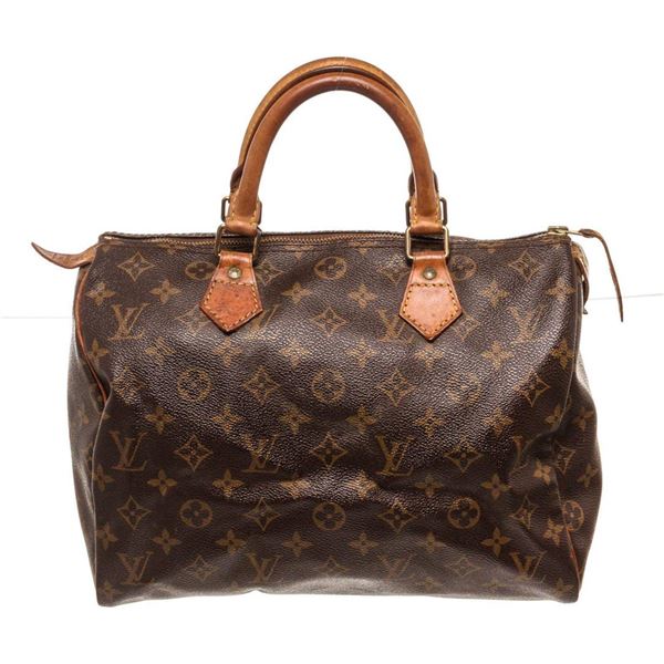 Louis Vuitton Brown Speedy 30cm Satchel Bag