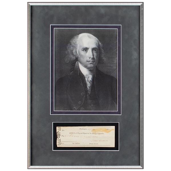 James Madison Signed Check