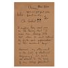 Image 1 : Thomas Edison Autograph Note Signed to His Son Charles