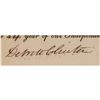 Image 2 : DeWitt Clinton Document Signed