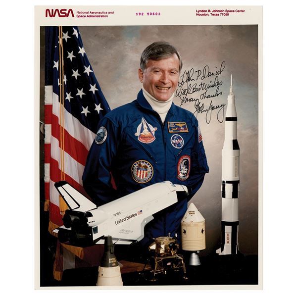 John Young Signed Photograph