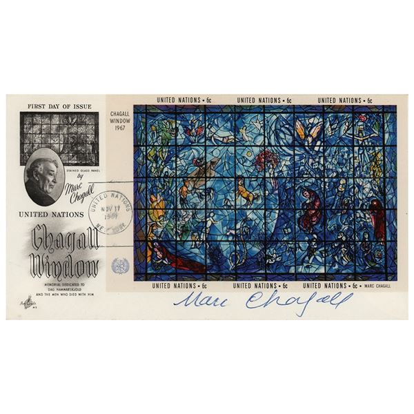 Marc Chagall Signed FDC