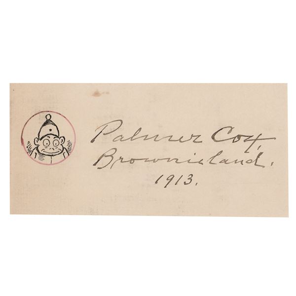 Palmer Cox Signed Sketch