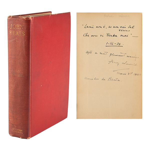 Amy Lowell Signed Book