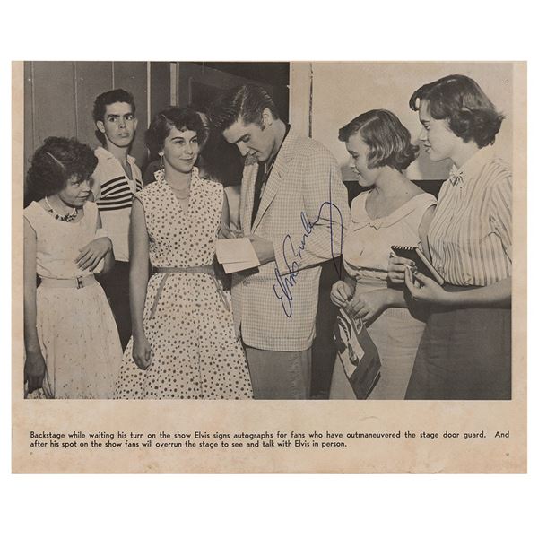 Elvis Presley Signed Photograph