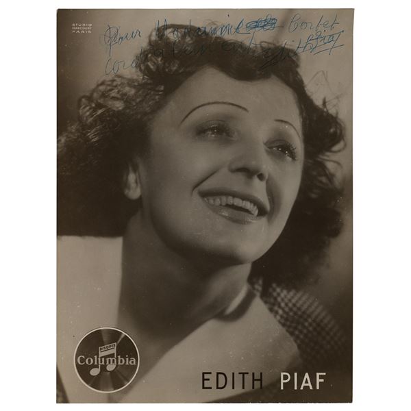Edith Piaf Signed Photograph