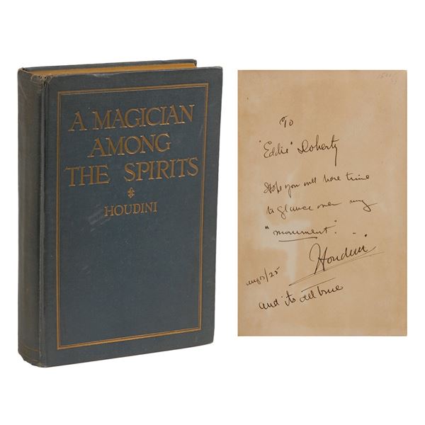 Harry Houdini Signed Book