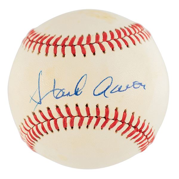 Hank Aaron Signed Baseball