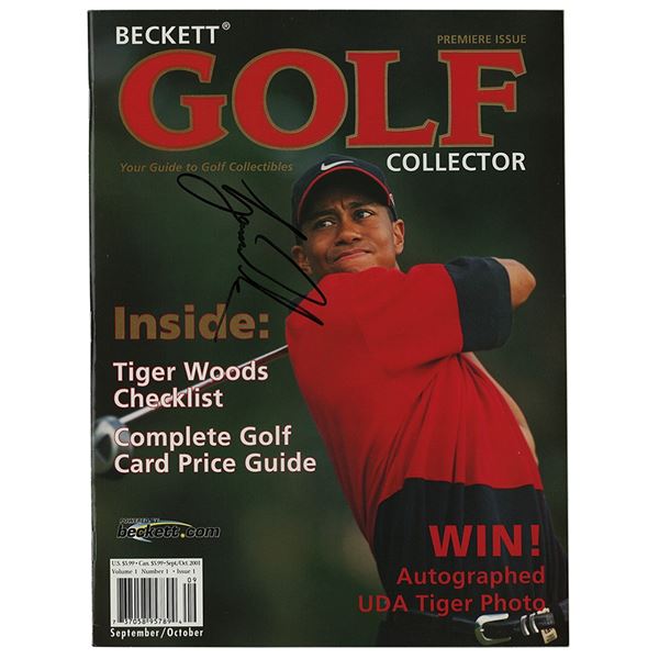 Tiger Woods Signed Magazine