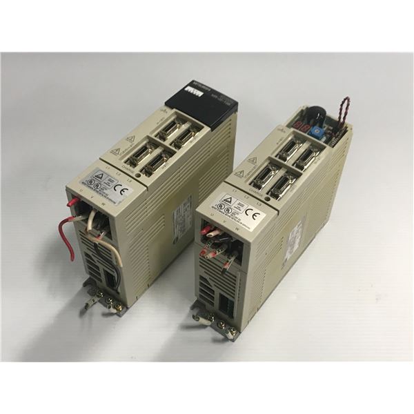 Lot of (2) Mitsubishi #MR-J2-10B AC Servo Drive