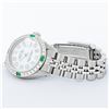 Image 3 : Rolex Ladies Stainless Steel Mother Of Pearl Diamond Emerald Datejust Wristwatch