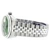 Image 8 : Rolex Men's Stainless Green Diamond Datejust Oyster Perpetual Wristwatch