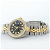 Image 5 : Rolex Ladies Two Tone Black Diamond Datejust Wristwatch