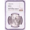 Image 1 : 1926-D $1 Peace Silver Dollar Coin NGC MS61